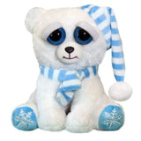 Feisty Pets Frankie Frostbite Snowflake Polar Bear Plush Figure - Radar Toys