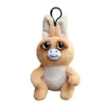 Feisty Pets Mini Jacked Up Jackie Kangaroo 4.5 Inch Plush Clip - Radar Toys