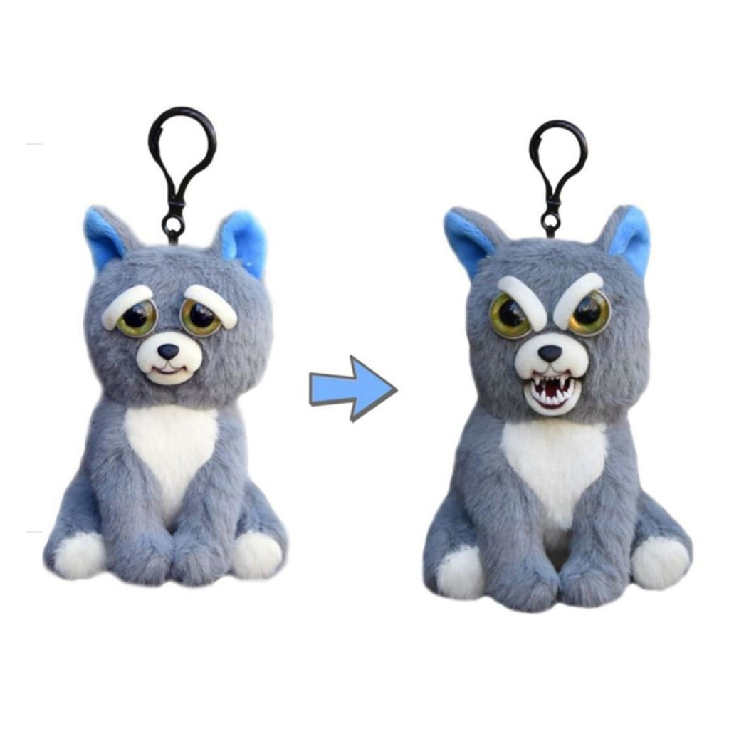 Feisty Pets Mini Sammy Suckerpunch Dog 4.5 Inch Plush Clip