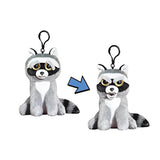 Feisty Pets Mini Rascal Rampage Raccoon Growling 5 Inch Plush Figure - Radar Toys