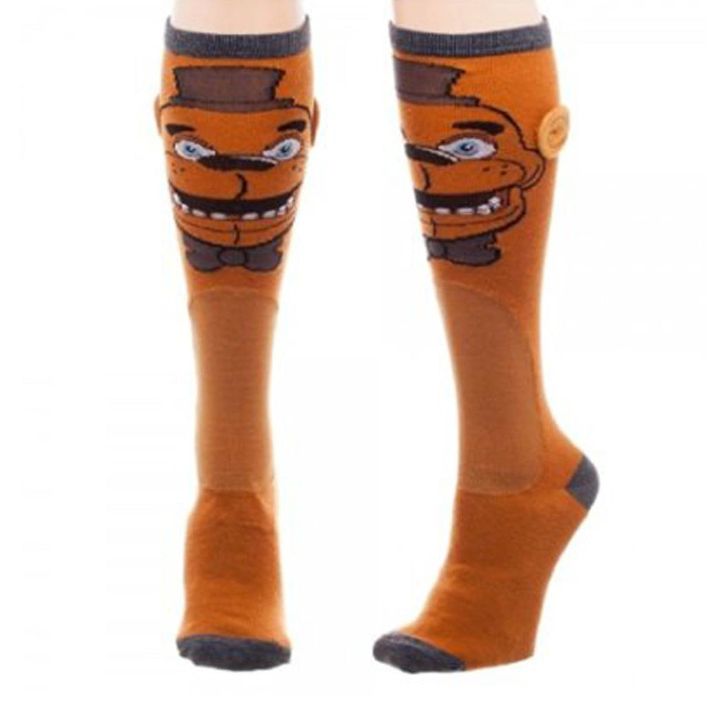 Five Nights At Freddy's Face One Pair Of Knee High Socks
