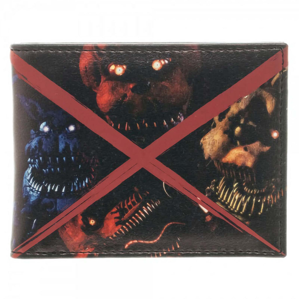 Five Nights At Freddy's Nightmare Evil Faces Bi-Fold Wallet