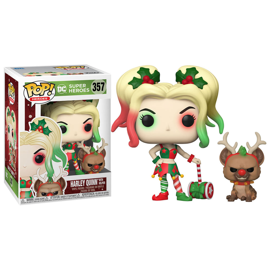 Funko DC POP Holiday Harley Quinn With Helper Vinyl Figure