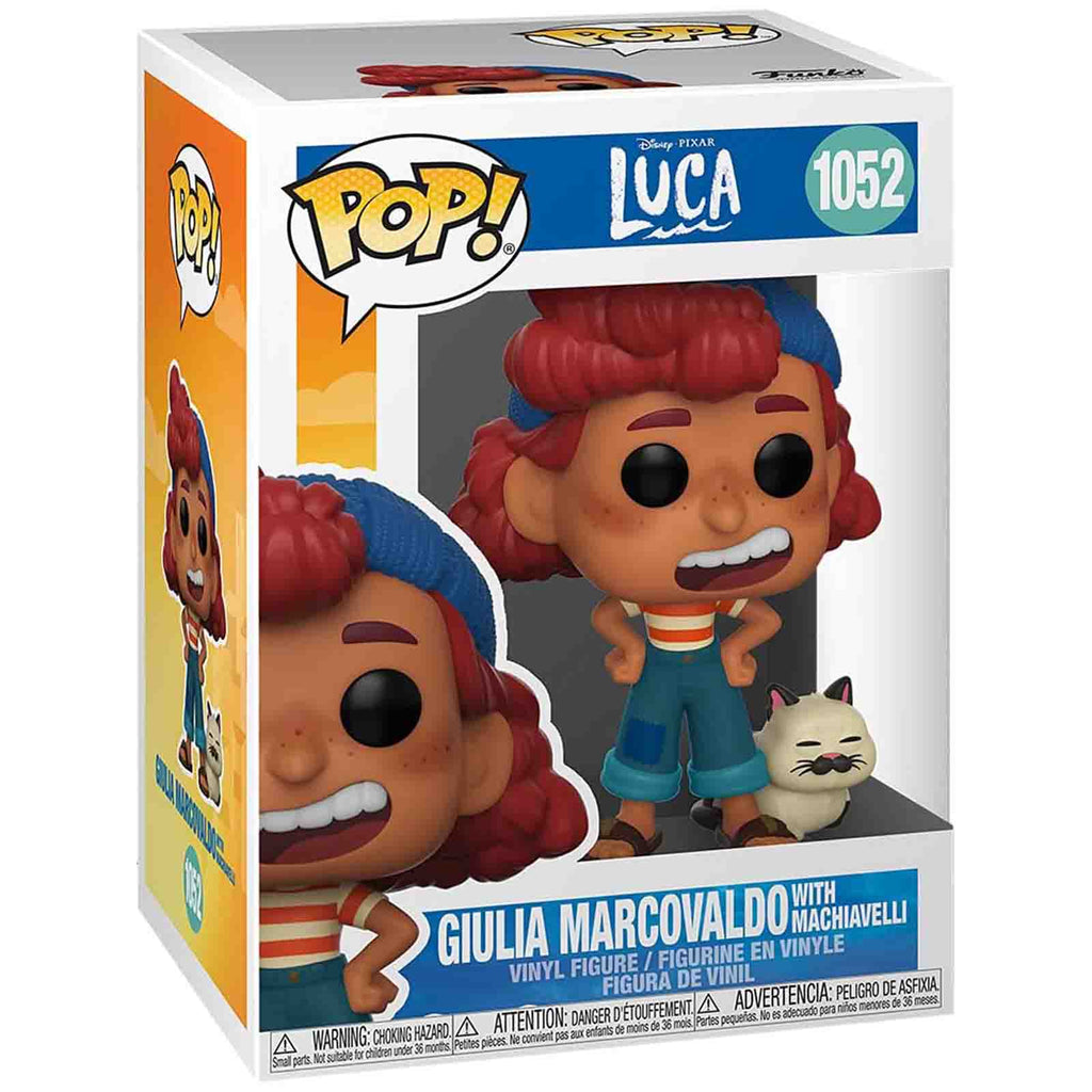 Funko Disney Luca POP Giulia Marcovaldo With Machiavelli Vinyl Figure