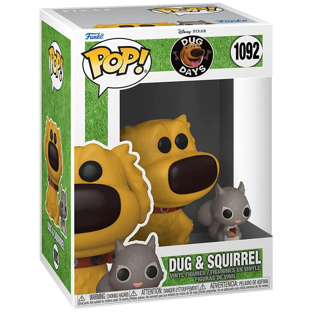 Funko Disney UP POP Dug Days Dug With Squirrel Vinyl Figure