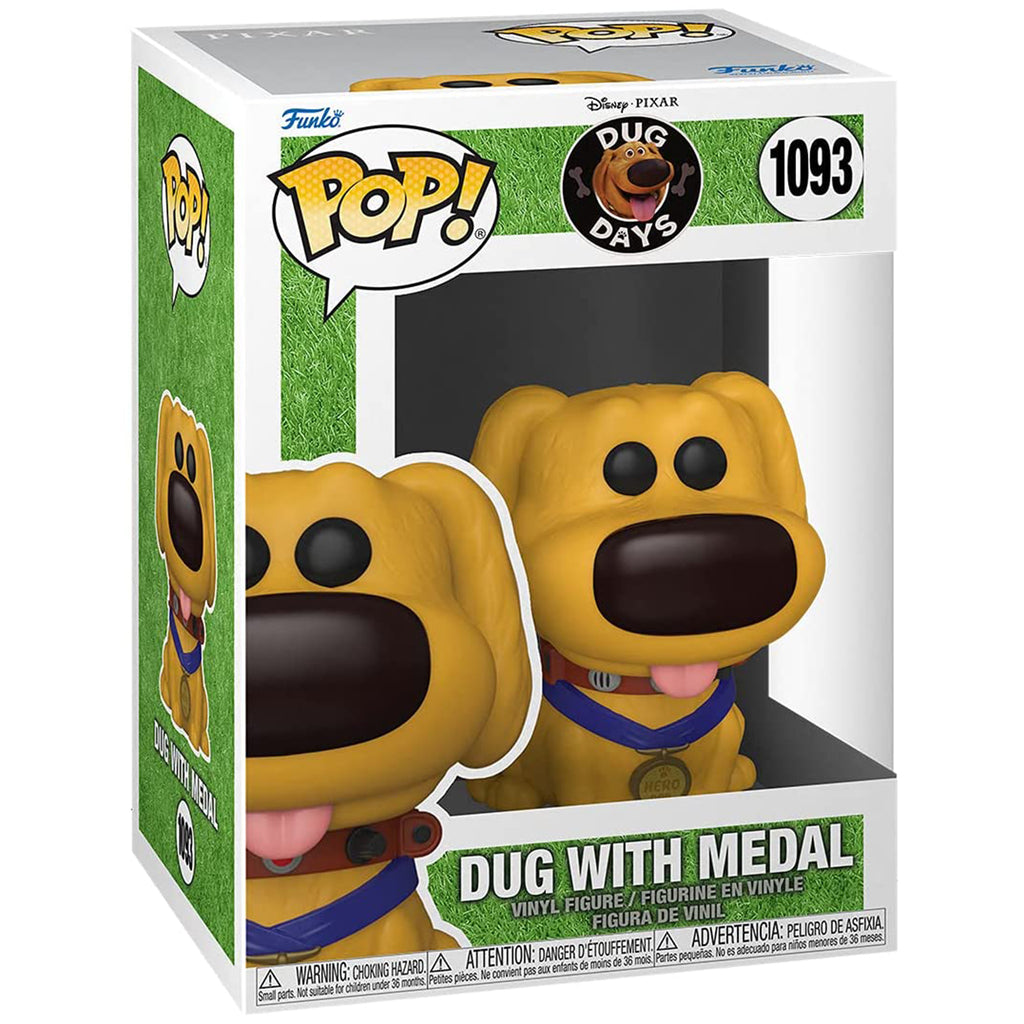 Funko Disney UP POP Dug Days Hero Dug With Medal Vinyl Figure