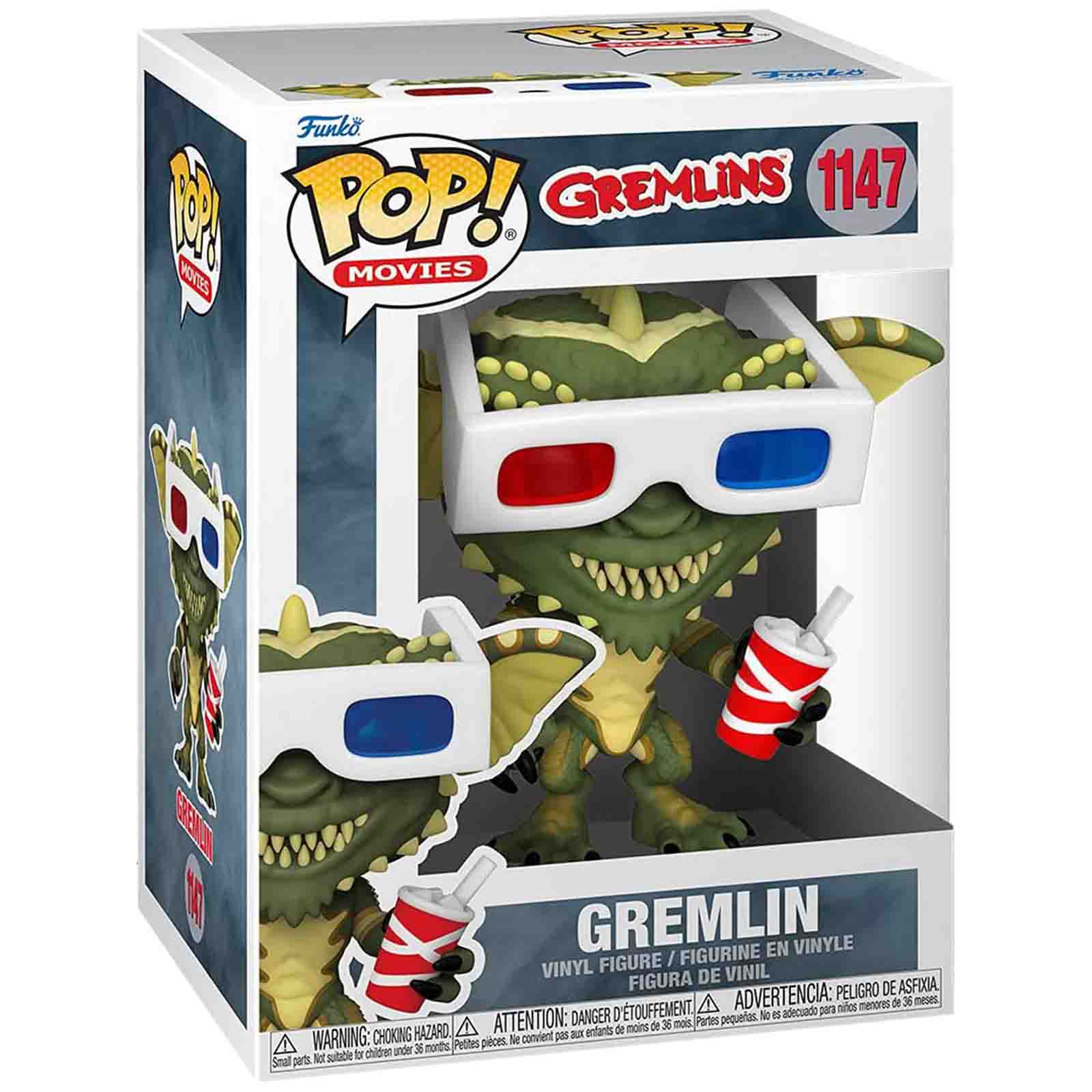 Funko Pop! Movies Gremlins #1147 GREMLIN 3D Glasses Drink Vinyl Figure