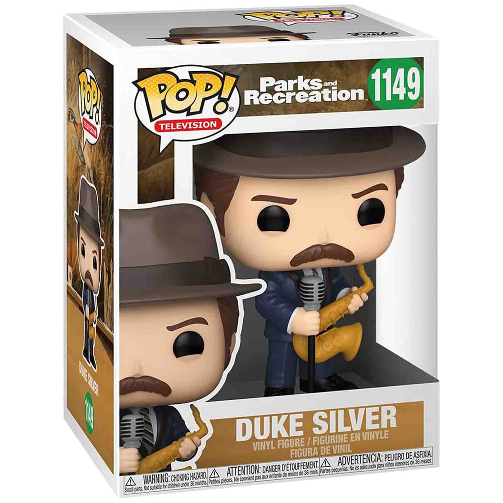 Funko Parks And Rec POP Duke Silver Vinyl Figure