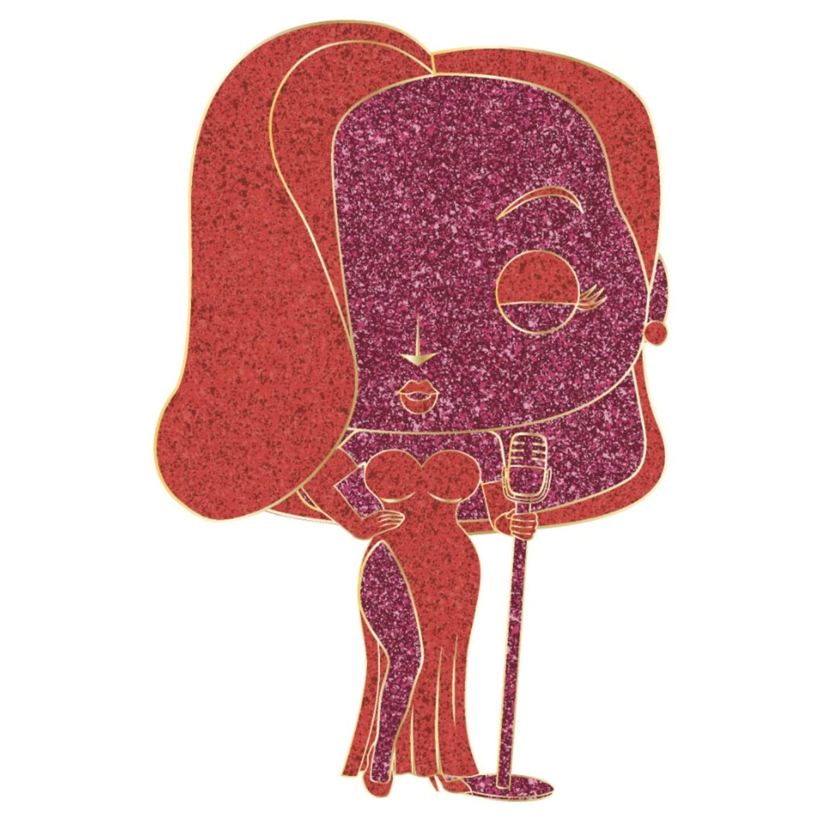 Pop Pin Jessica Rabbit Funko Pop Pin Who Framed Roger Rabbit JessicaRabbit CHASE | Radar Toys
