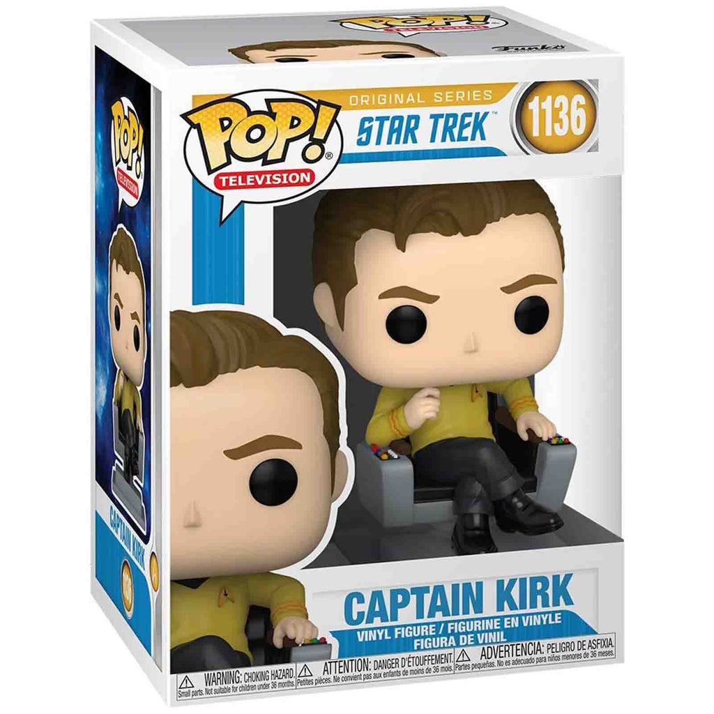 Funko Star Trek Captain Kirk In Chair Vinyl Figure