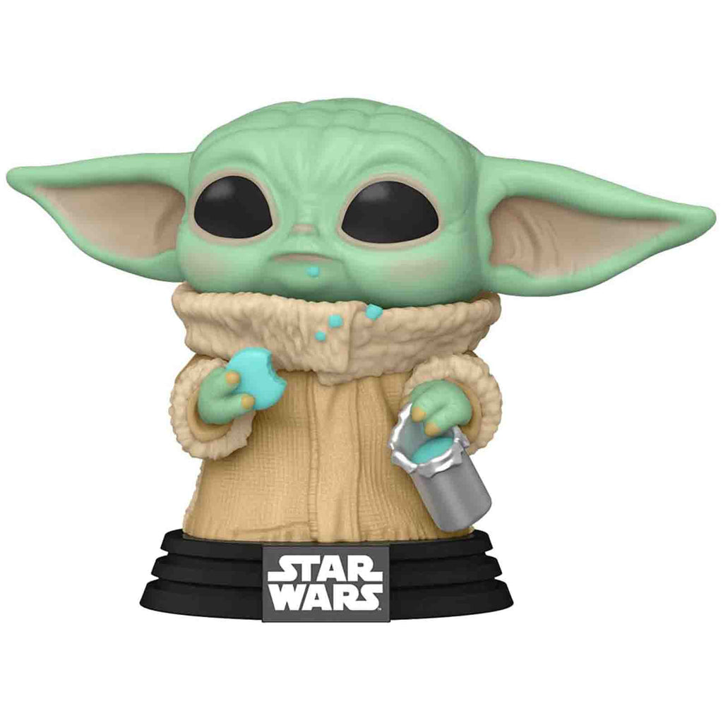 Funko Star Wars POP The Mandalorian Grogu With Cookie Vinyl Figure