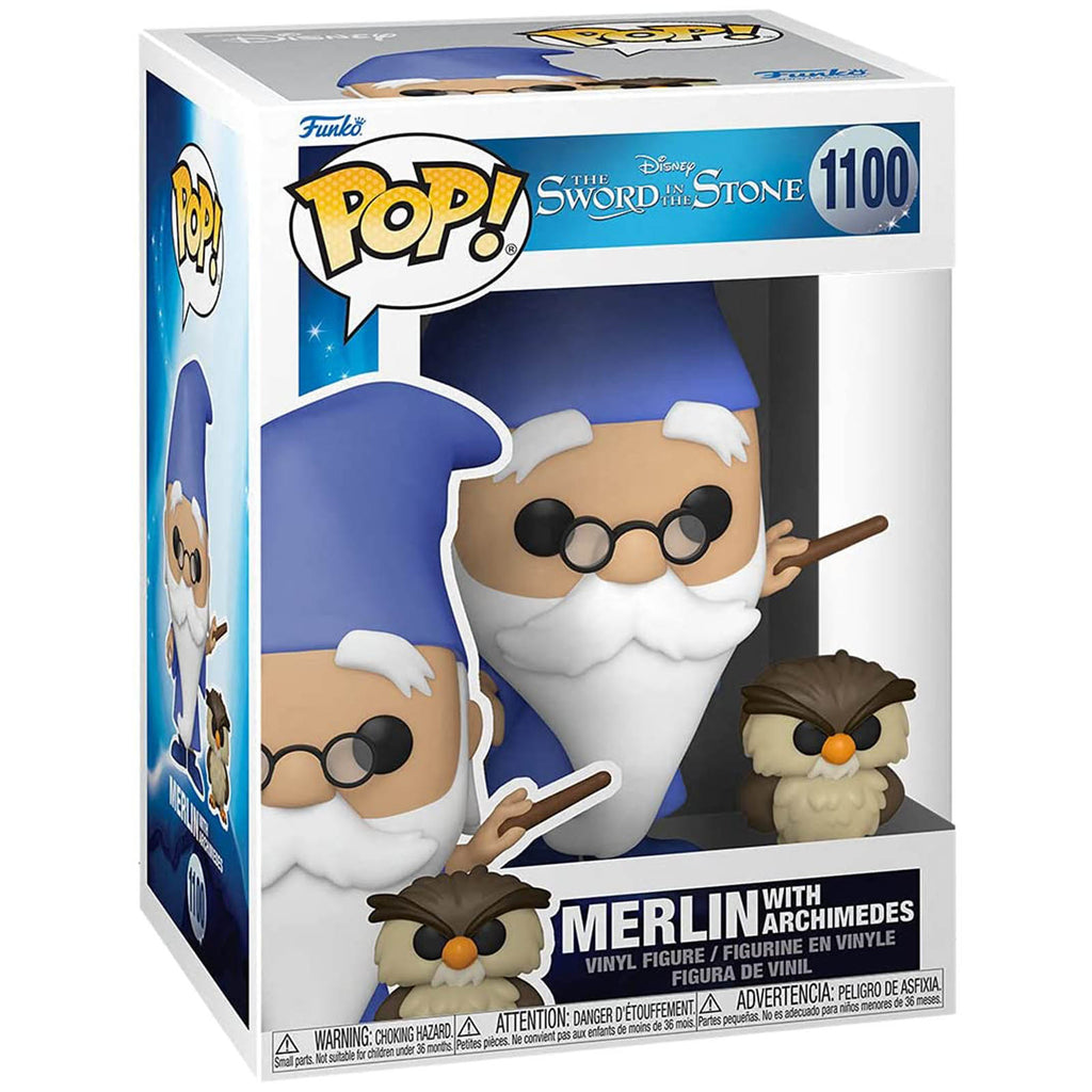 Funko Sword In The Stone Pop Merlin With Archimedes Vinyl Figure
