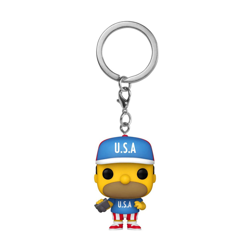 Funko The Simpsons Pocket POP USA Homer Figure Keychain