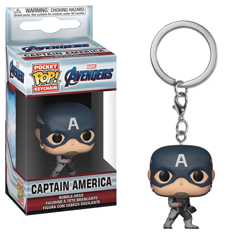 Funko Avengers Endgame Pocket POP Captain America Figure Keychain