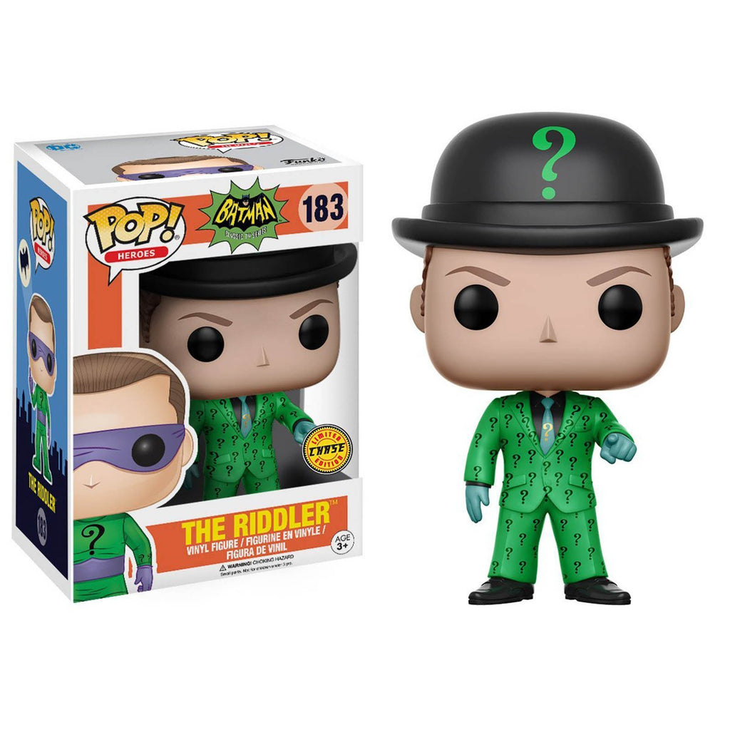Funko Batman Classic TV Series POP The Riddler Vinyl Figure CHASE VERSION - Radar Toys