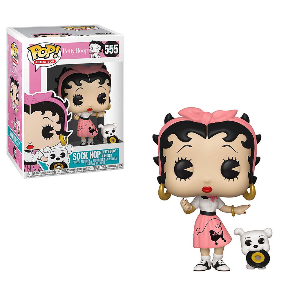 Funko Betty Boop POP Sock Hop Betty Boop And Pudgy Vinyl Figure