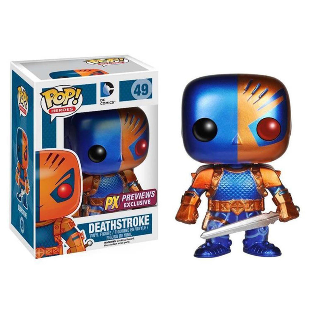 Funko DC Comics PX Exclusive POP Deathstroke Metallic Vinyl Figure