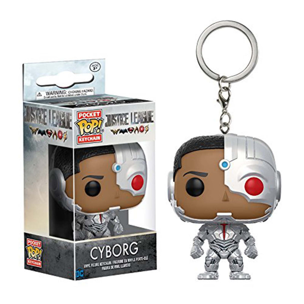 Funko DC Justice League Pocket POP Cyborg Vinyl Figure Keychain
