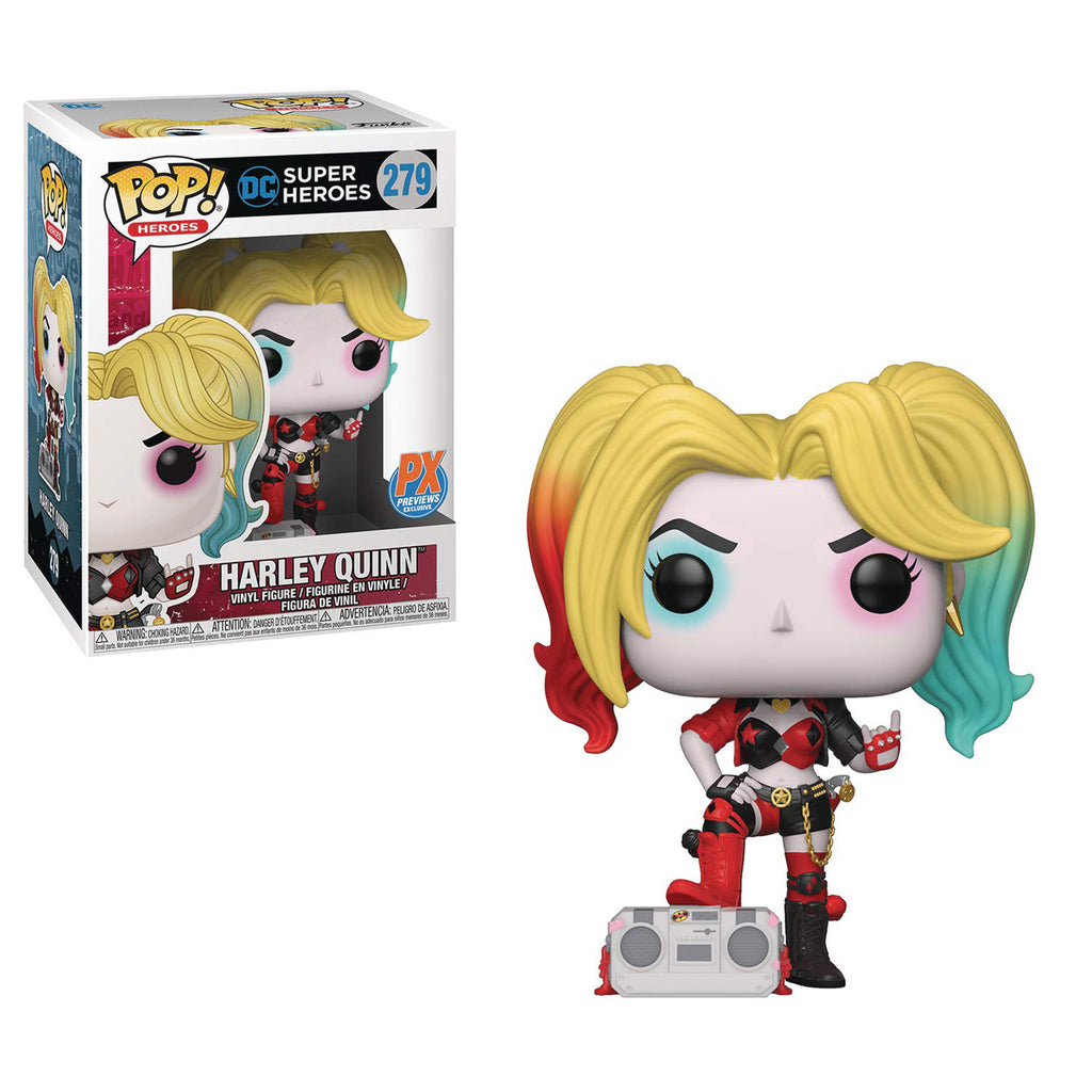 Funko DC Super Heroes PX Previews POP Harley Quinn Vinyl Figure