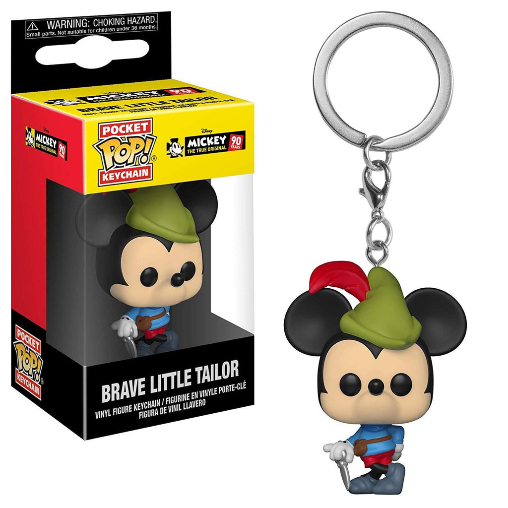 Funko Disney Mickey 90 Years Pocket POP Brave Little Tailor Keychain