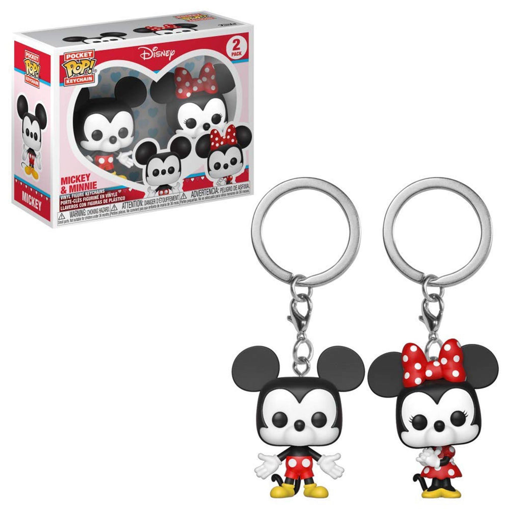 Funko Disney Pocket POP Mickey And Minnie Keychain Figure Set