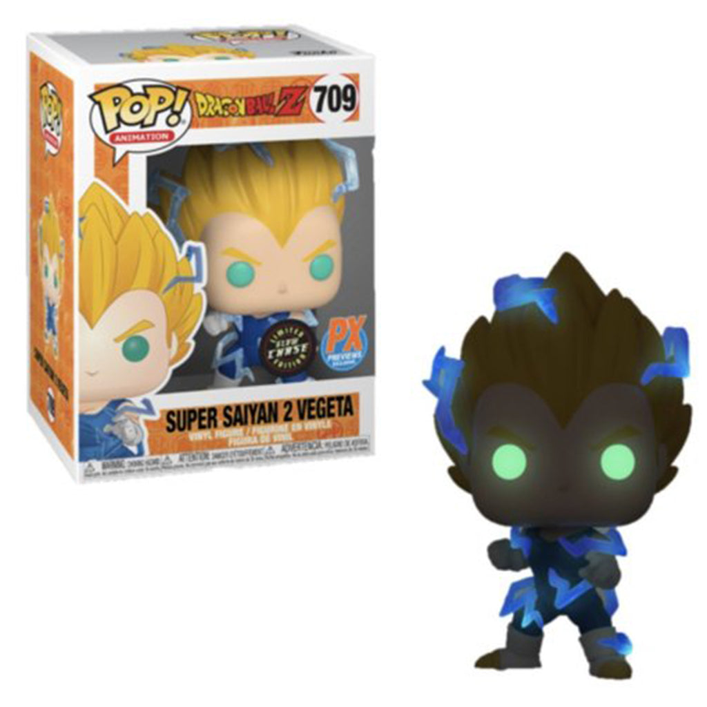 Funko Dragon Ball Z PX Exclusive POP SS2 Vegeta Vinyl Figure CHASE VERSION