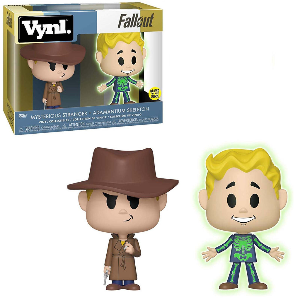 Funko Fallout Vynl Mysterious Stranger Adamantium Skeleton Figure Set