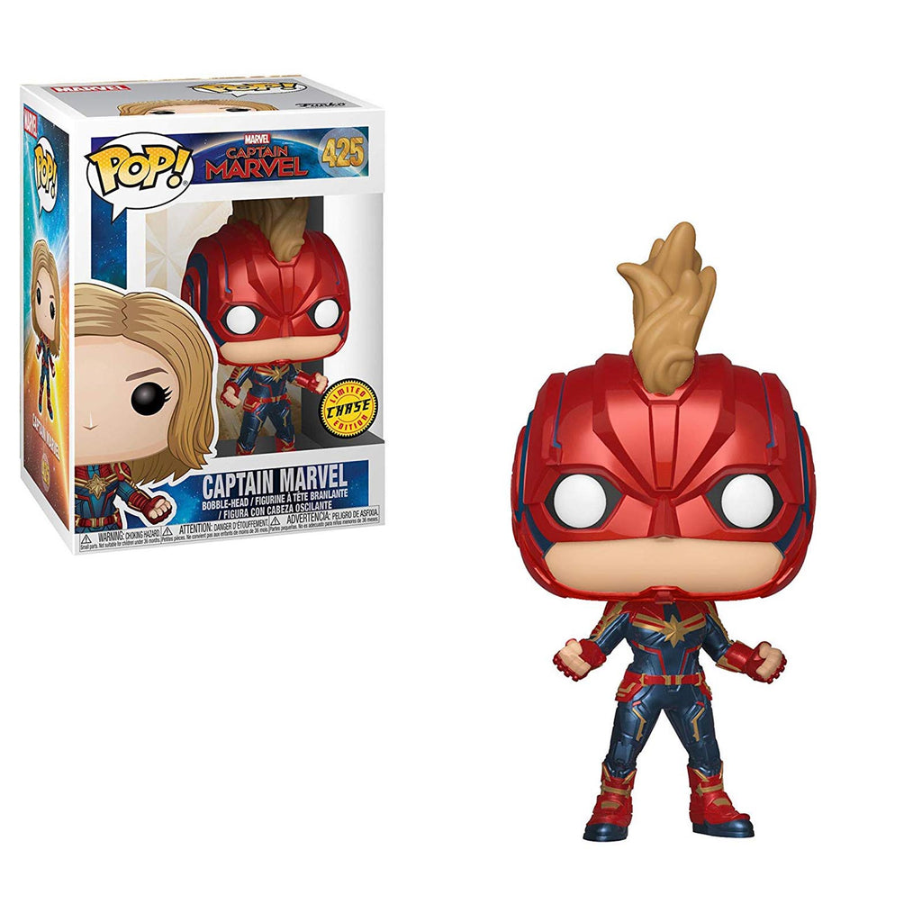 Funko Marvel POP Captain Marvel Vinyl Figure CHASE VERSION