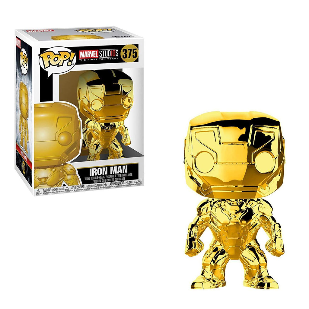 Funko Marvel Stud10s POP Iron Man Gold Chrome Vinyl Figure