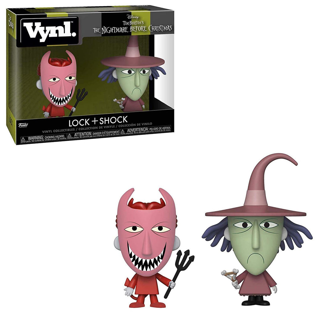 Funko Nightmare Before Christmas Vynl Lock Shock Figure Set