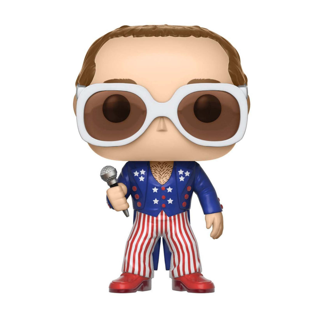 Funko Rocks POP Elton John Red White Blue Vinyl Figure