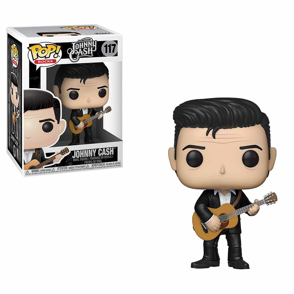 Funko Rocks POP Johnny Cash In Black Vinyl Figure