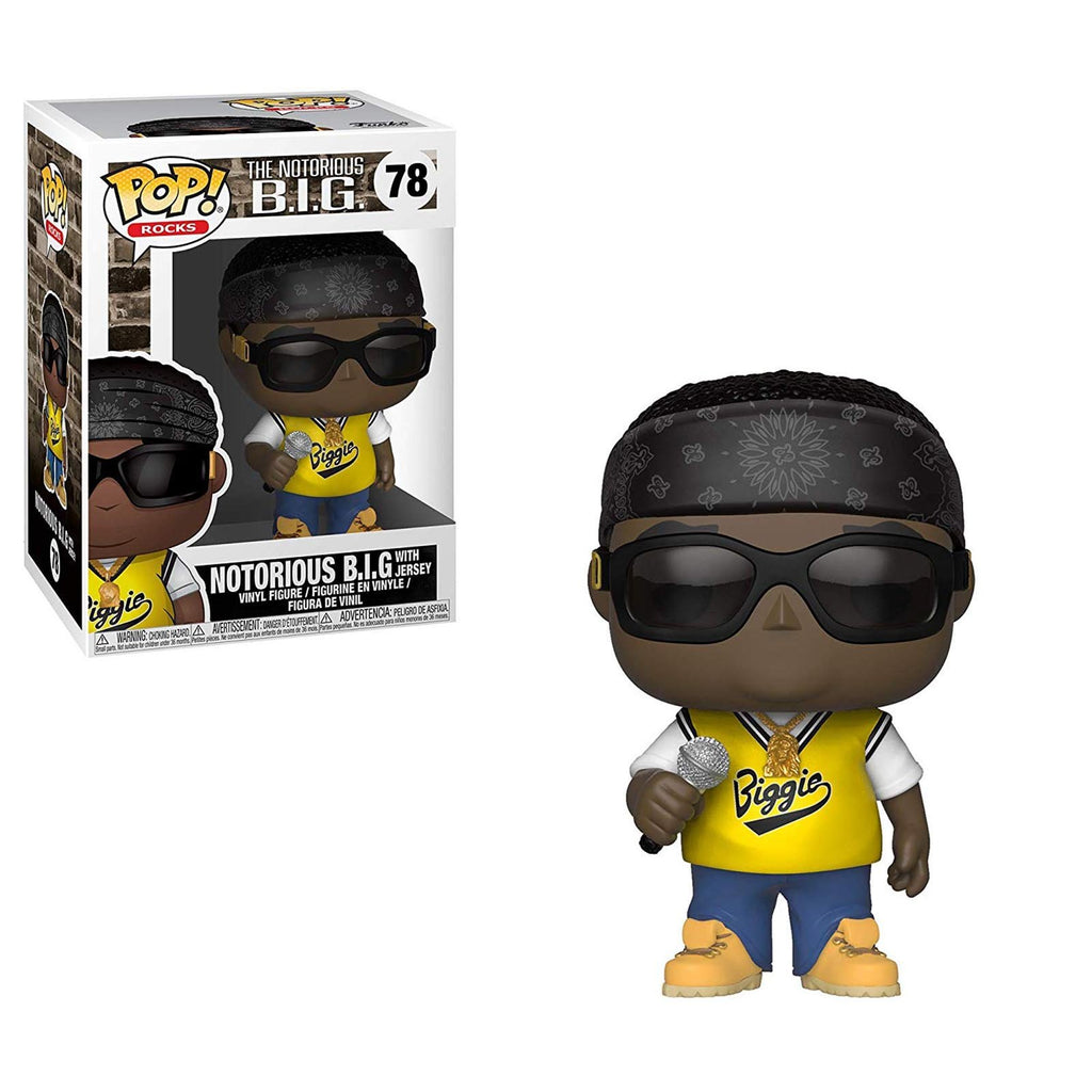 Funko Rocks POP Notorious BIG With Jersey Vinyl Figure