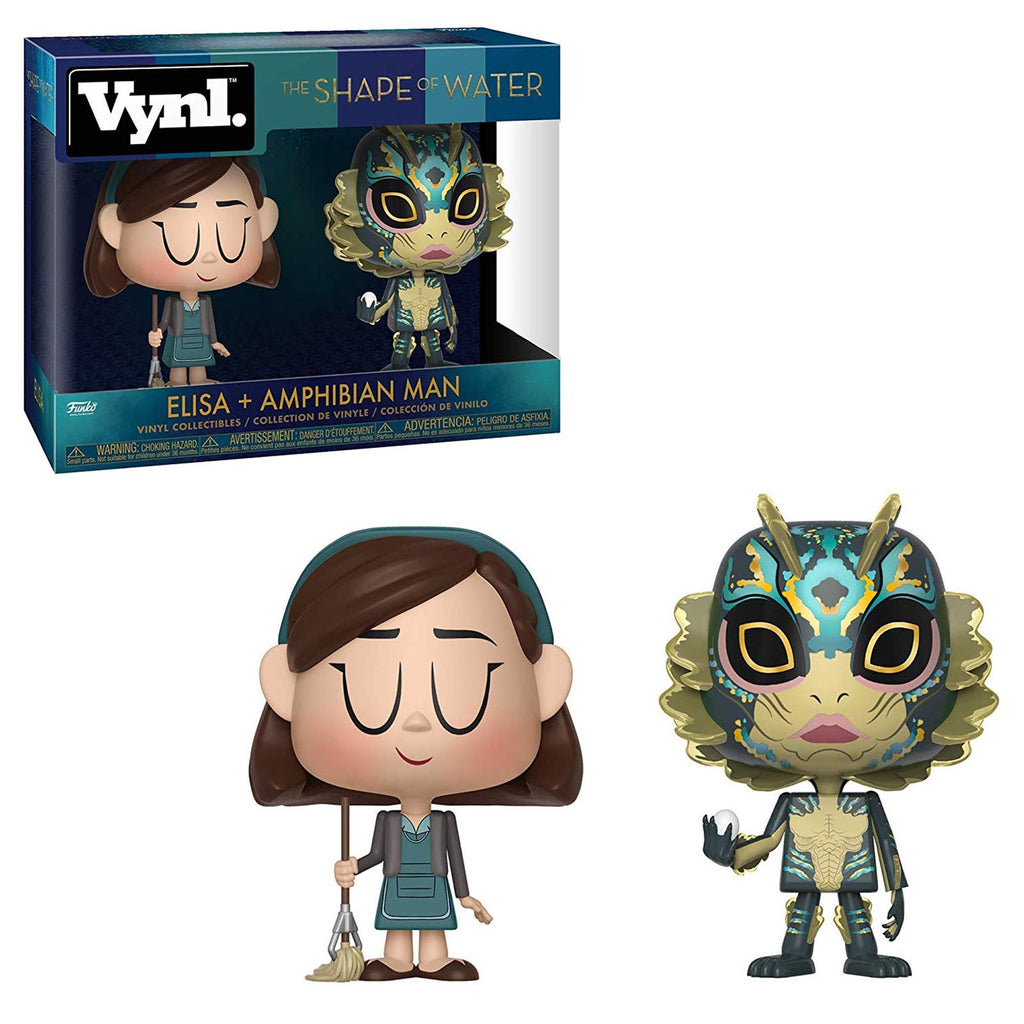 Funko Shape Of Water Vynl Elisa Amphibian Man Figure Set