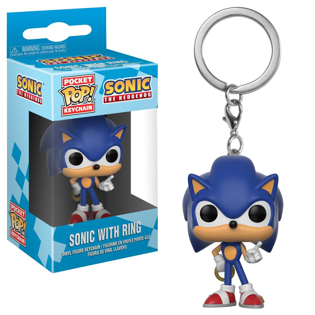 Funko Sonic The Hedgehog Pocket POP Sonic With Ring Figure Keychain