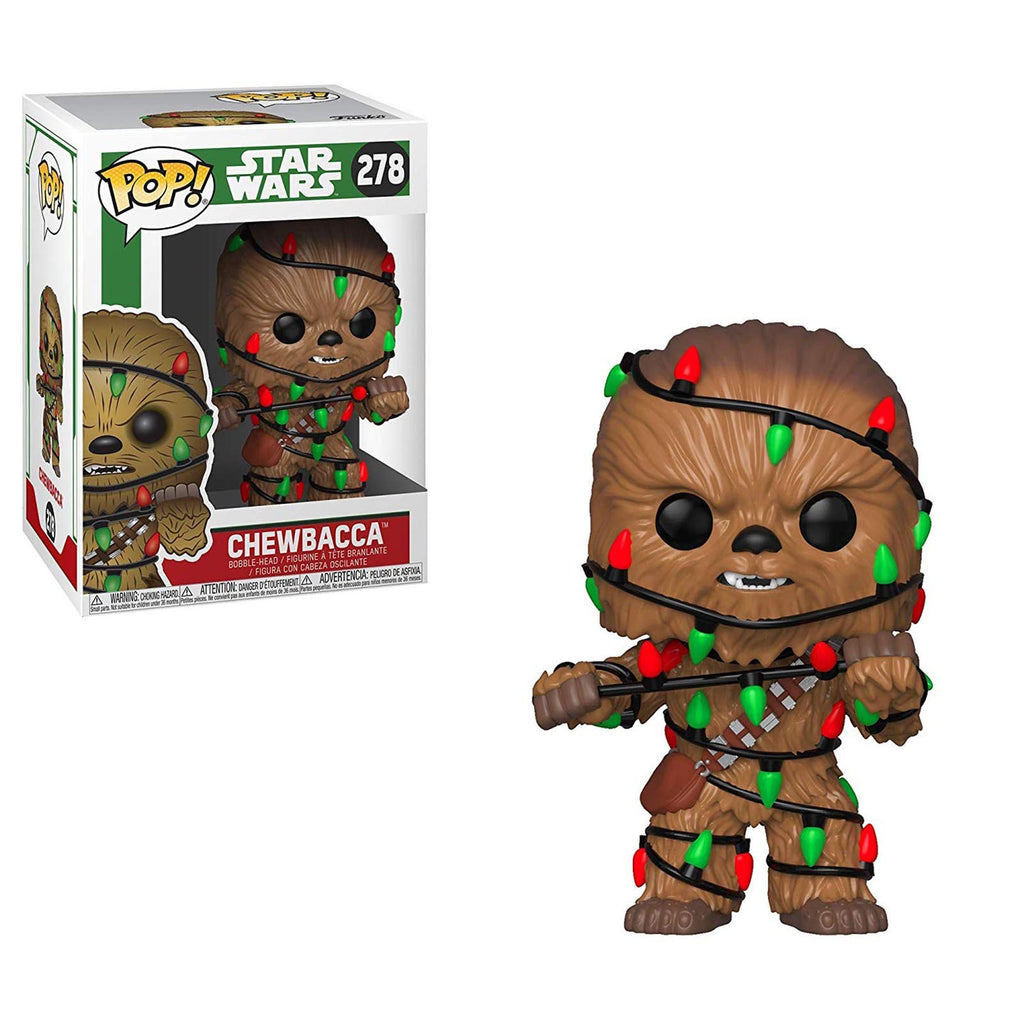 Funko Star Wars Holiday POP Chewbacca With Lights Vinyl Figure