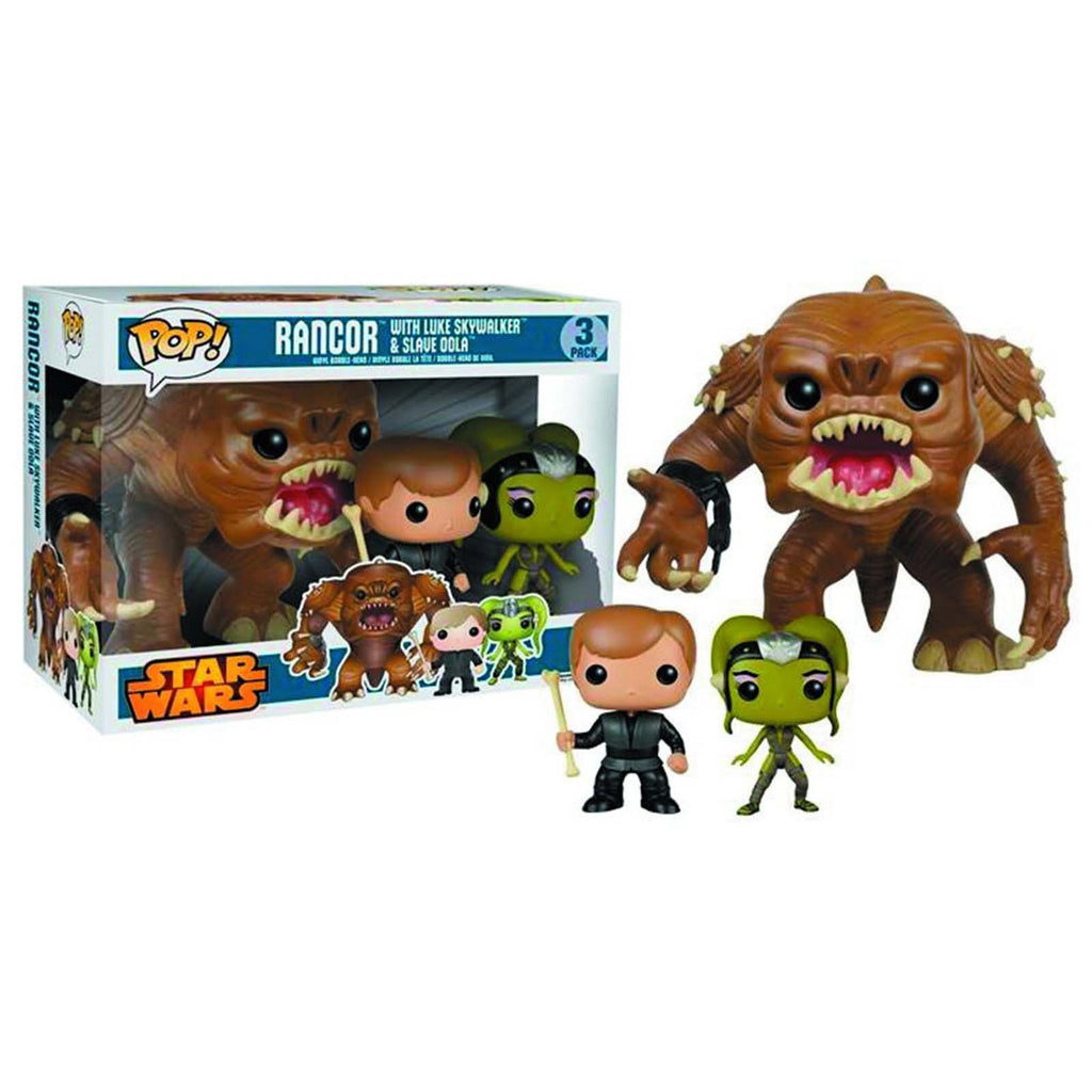 Funko Star Wars PX Exclusive POP Rancor With Luke And Oola Vinyl Figure Set