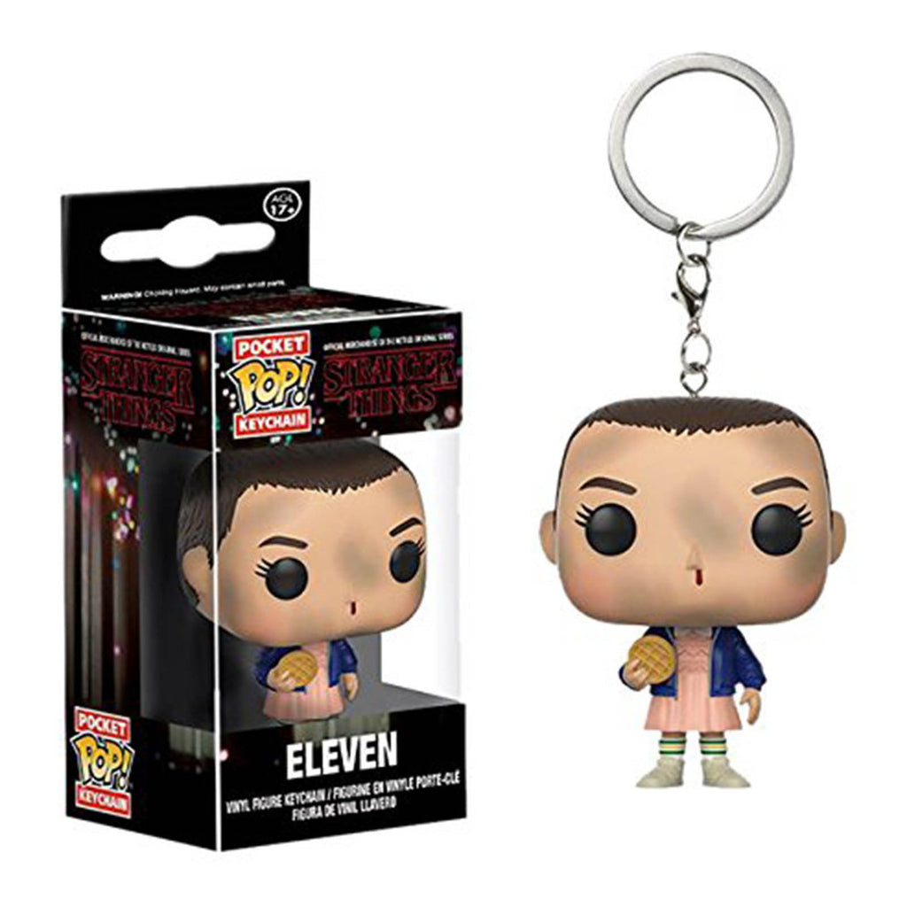 Funko Stranger Things Pocket POP Eleven With Eggo No Wig Figure Keychain