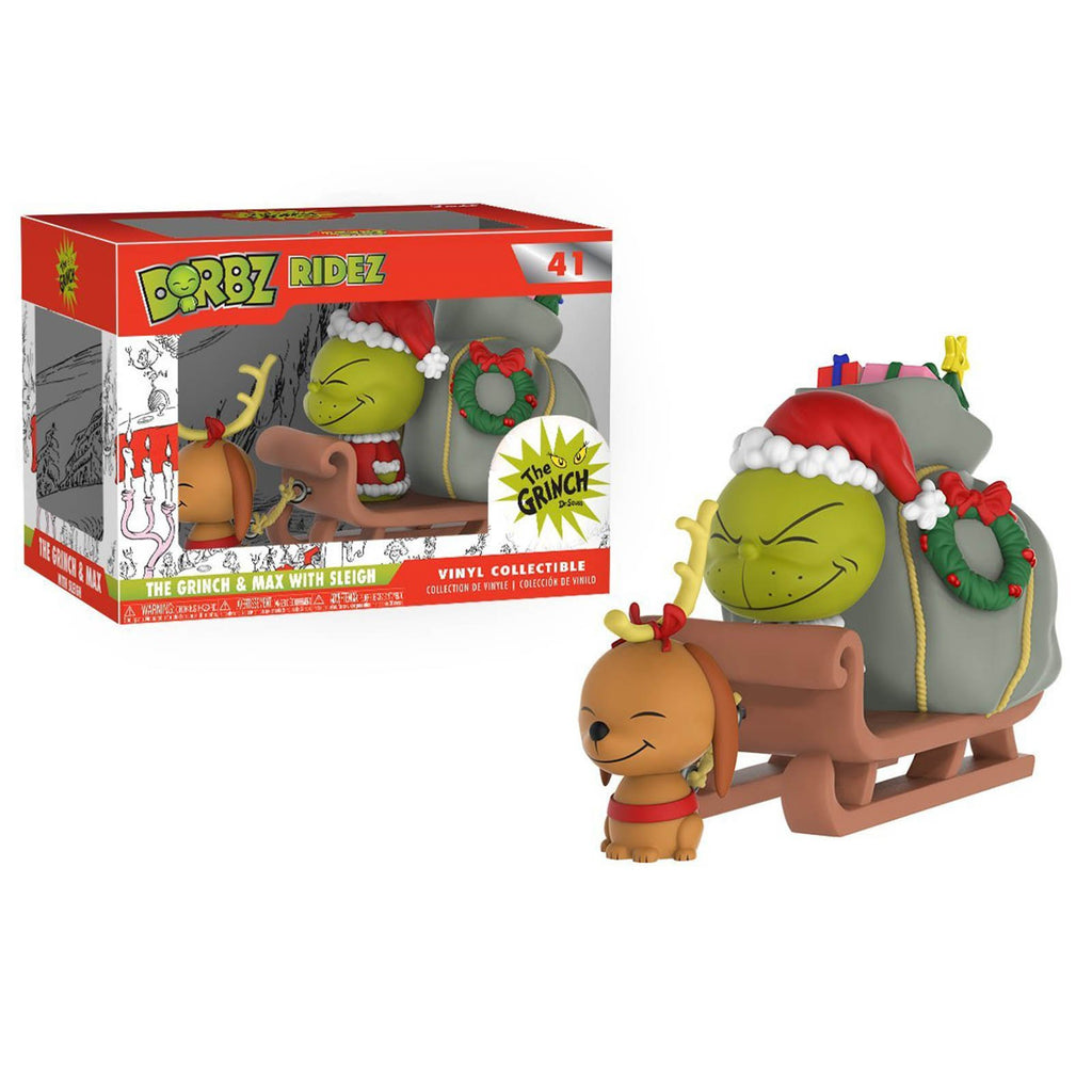 Funko The Grinch Dorbz Ridez Grinch And Max With Sleigh Vinyl Figure
