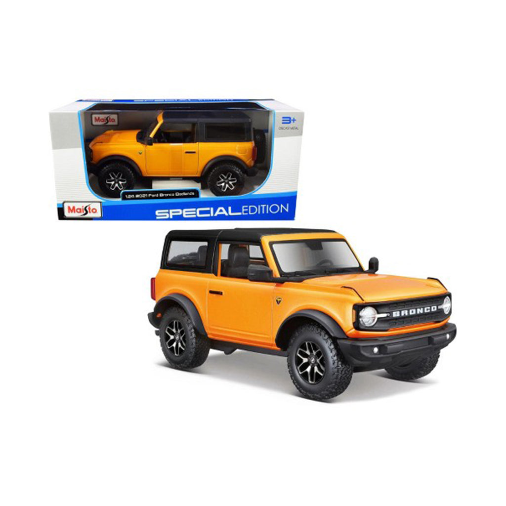 Maisto Special Edition 2021 Ford Bronco Badlands Orange 1:24 Car - Radar Toys