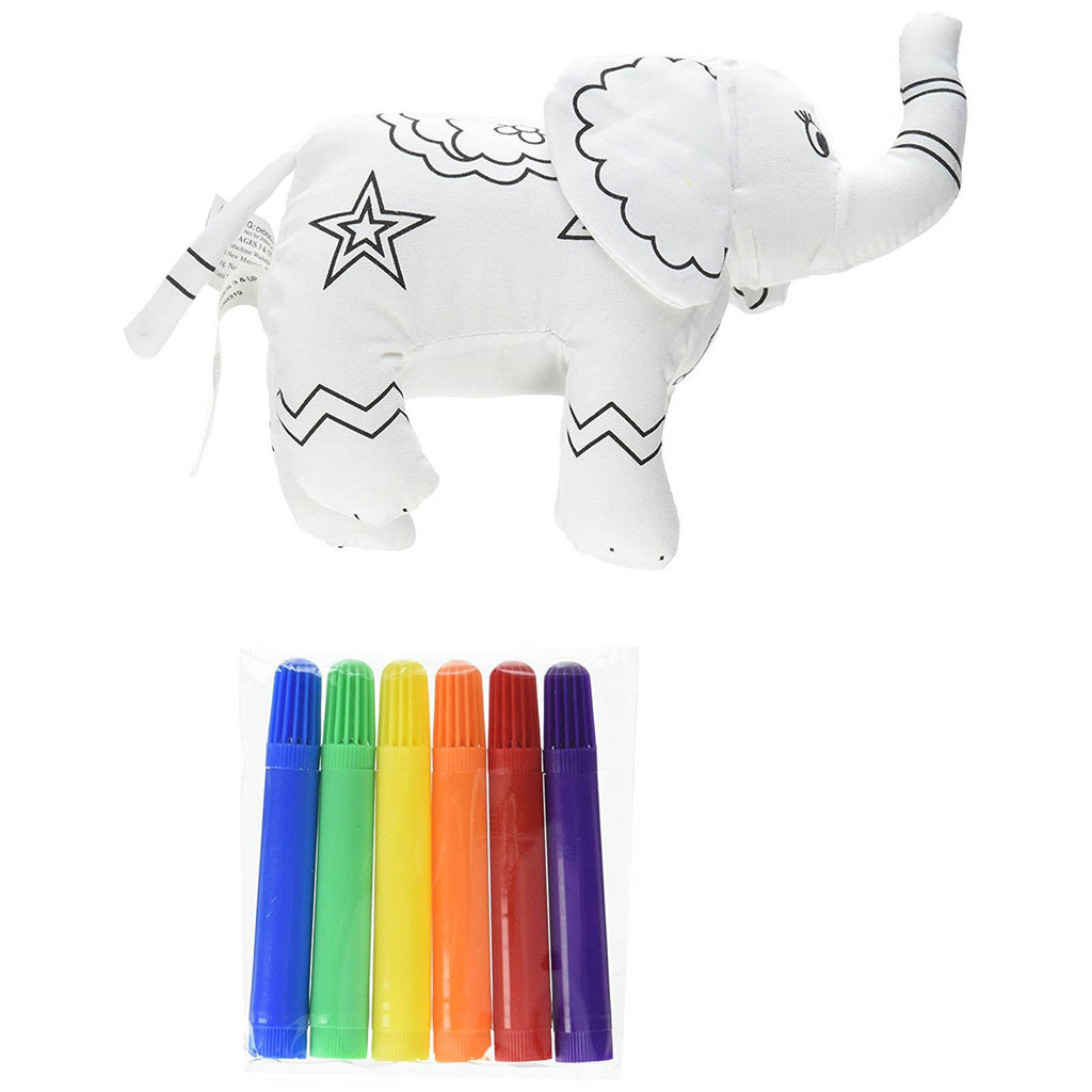 Ganz Elephant 6 Inch Plush Mini Coloring Kit