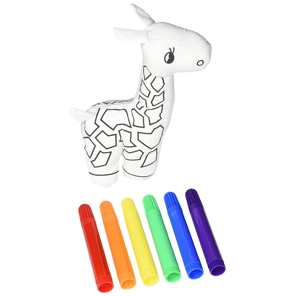 Ganz Giraffe 7 Inch Plush Mini Coloring Kit - Radar Toys
