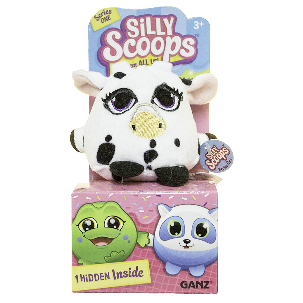 Ganz Silly Scoops Series 1 Cookies N' Cream Cow Plush Figure