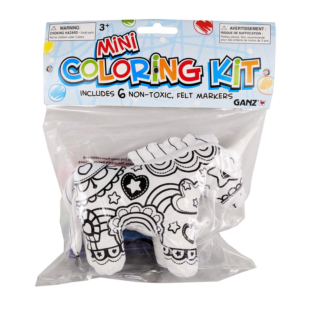 Ganz Unicorn 7 Inch Plush Mini Coloring Kit