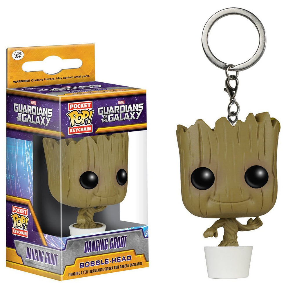Guardians Of The Galaxy Pocket POP Dancing Groot Vinyl Figure Keychain - Radar Toys