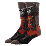Guardians Of The Galaxy Rocket Character Collection One Pair Of Crew Socks - Radar Toys
