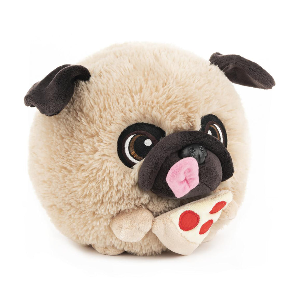 Gund Doug The Pug Pizza Snacking 4 Inch Plush 6061812 - Radar Toys