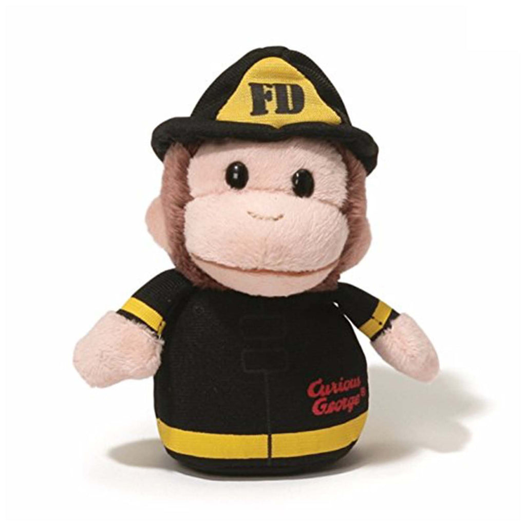 Gund Curious George Fire Fighter 4 Inch Plush Figure