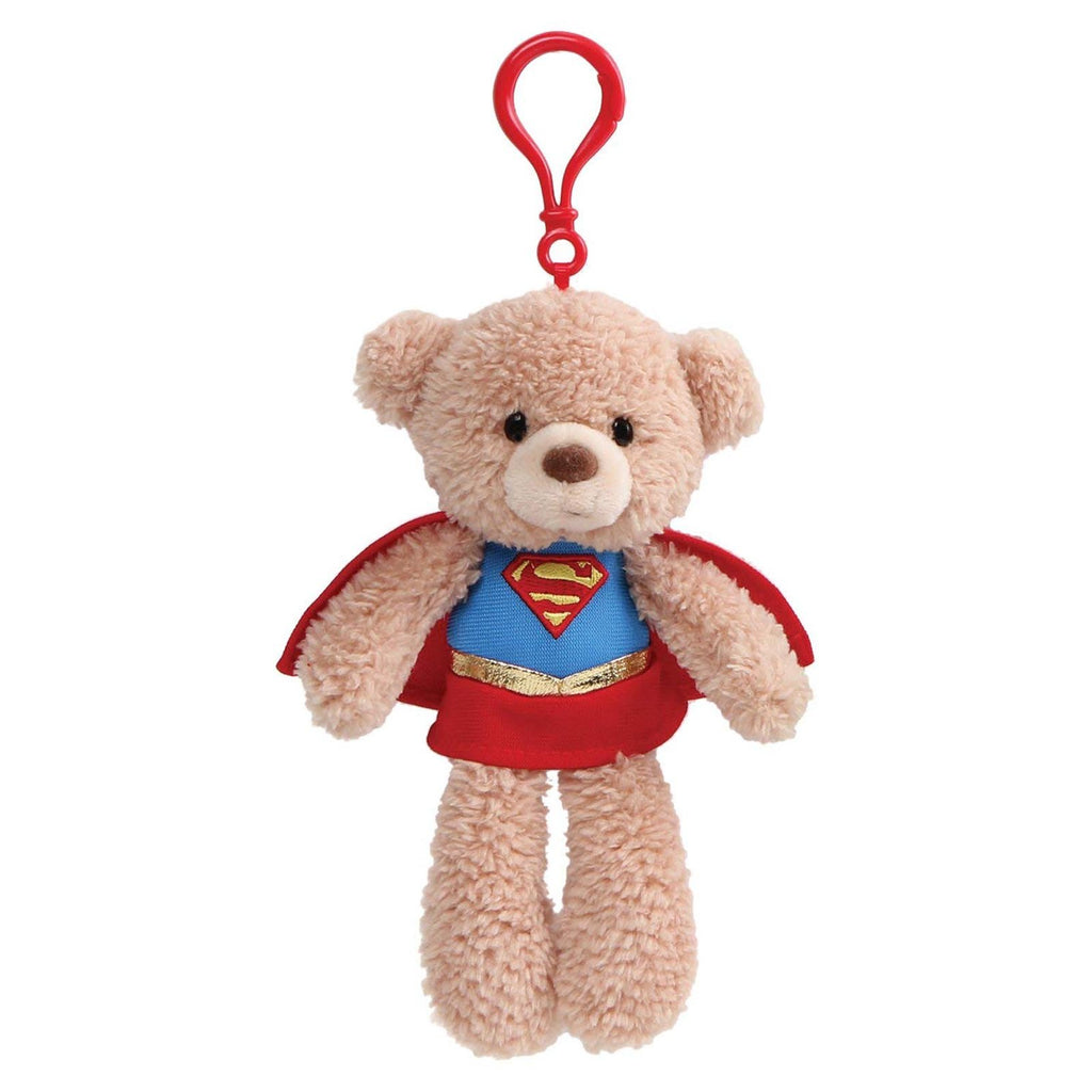 Gund DC Universe Supergirl 6.5 Inch Plush Bear Figure Clip