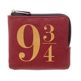 Harry Potter 9 3/4 And Hogwarts Crest Women's L-Zip Wallet - Radar Toys